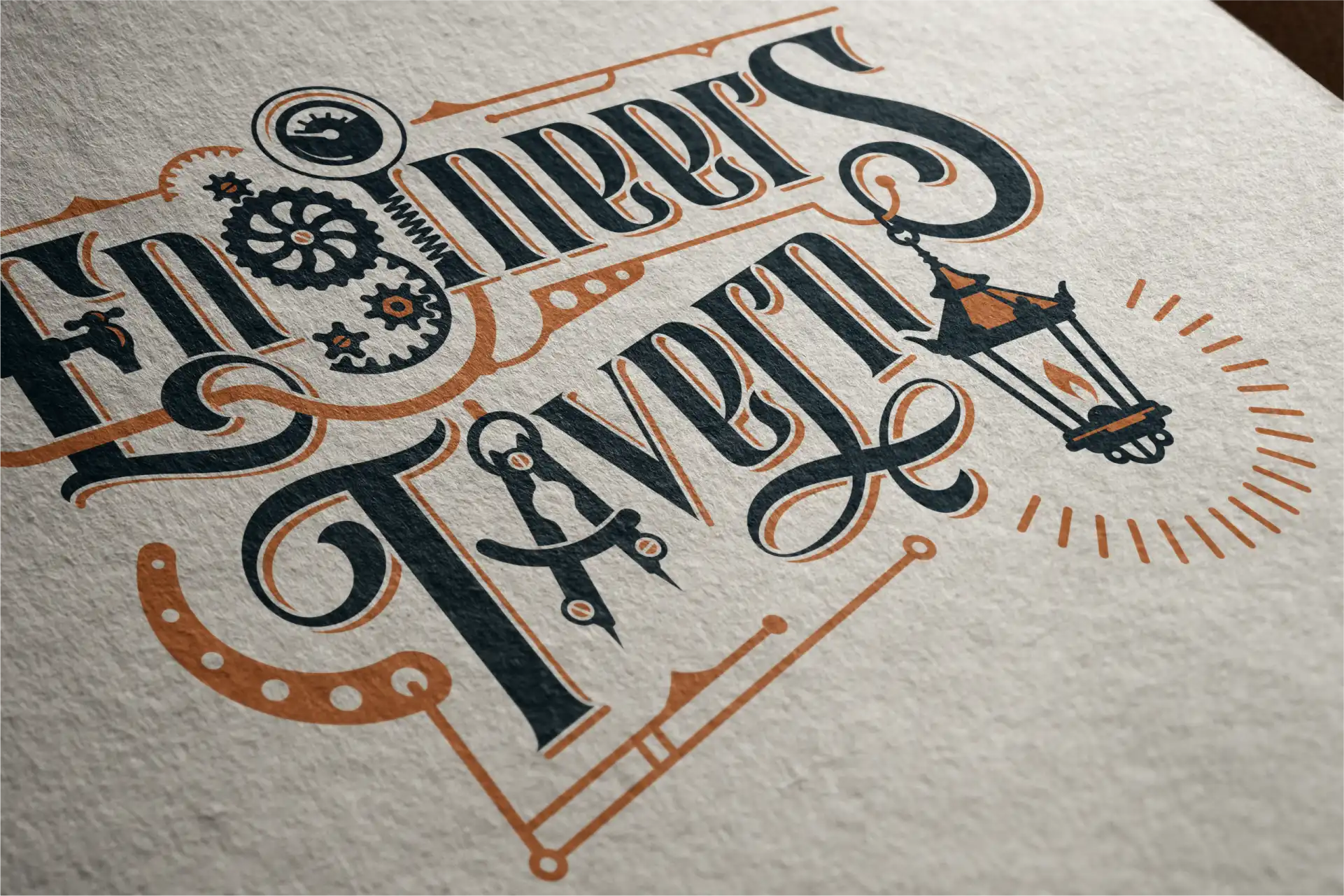 Engineers Tavern Logo positiv auf Papier