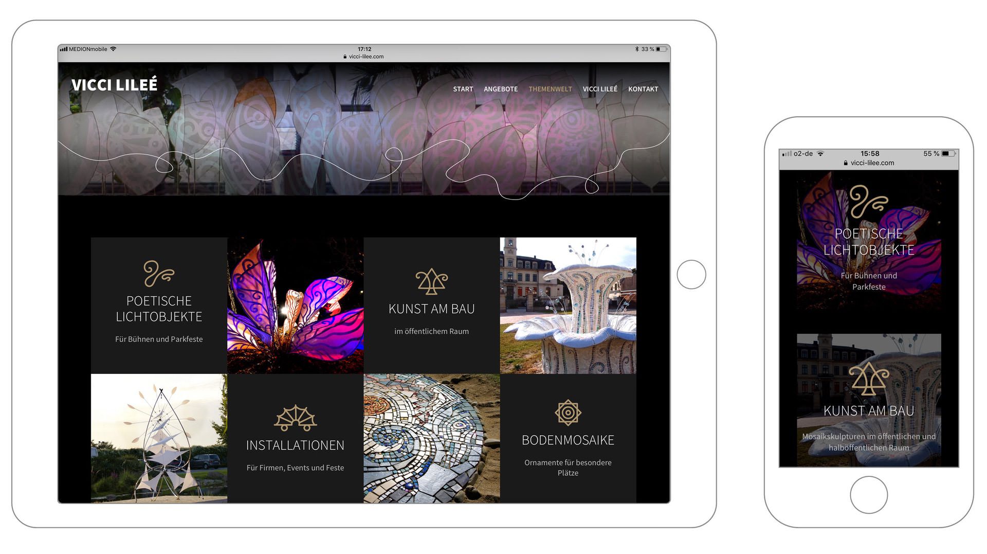 Vicci Lille Leipzig Webdesign Mobil