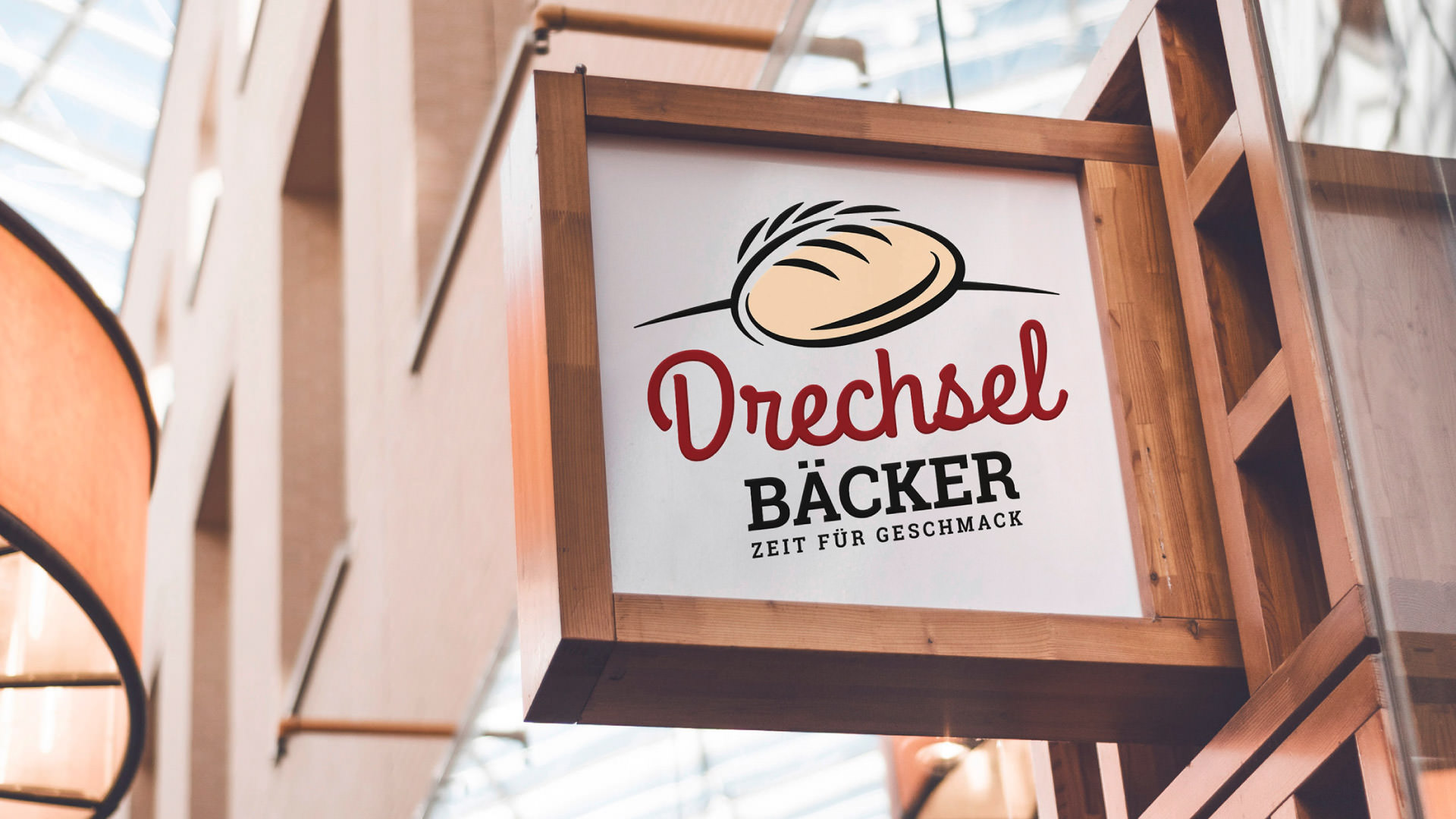 Drechsel Bäcker Schild