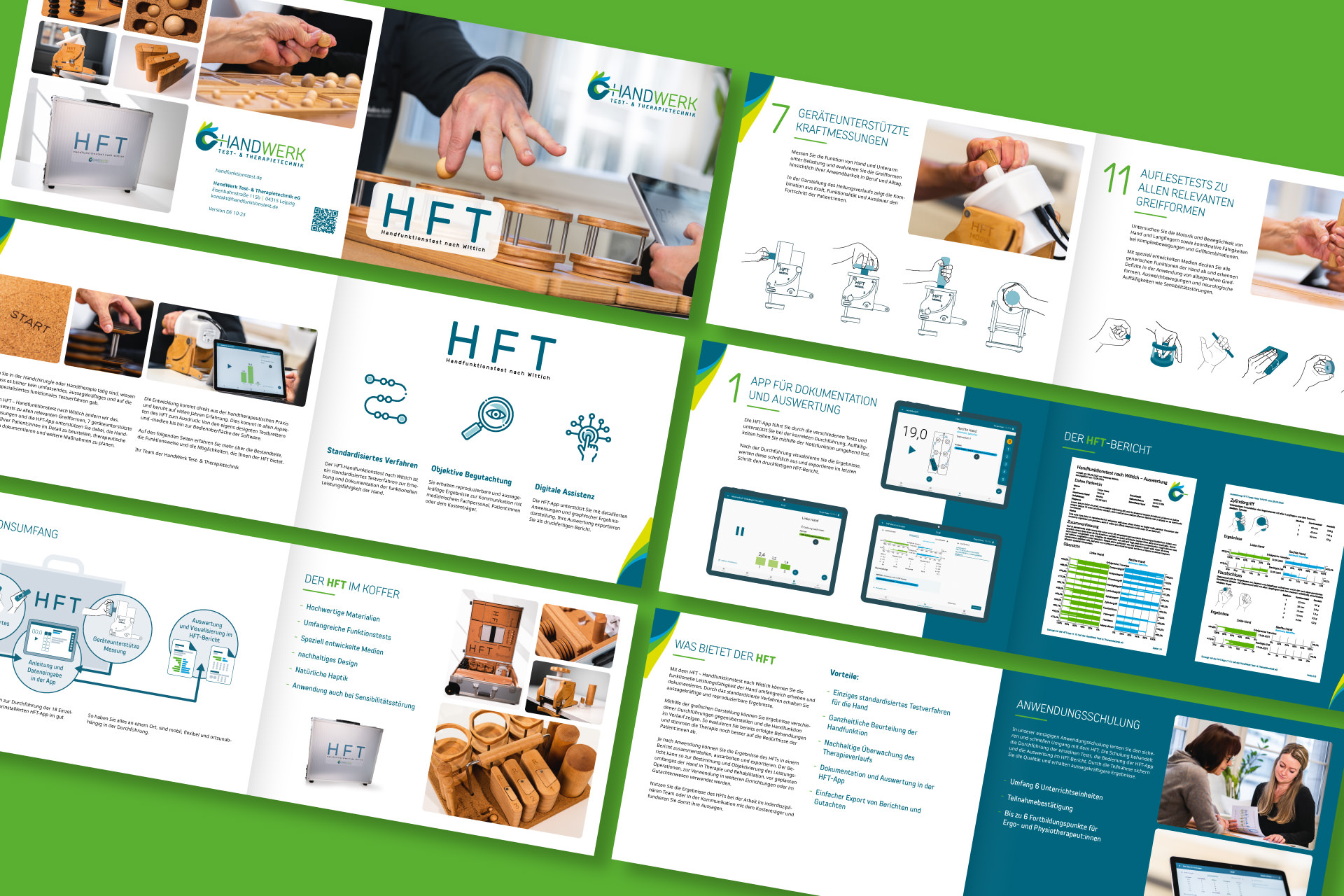 Handwerk Test- & Therapietechnik | Hand- und Funktionstest Broschüre