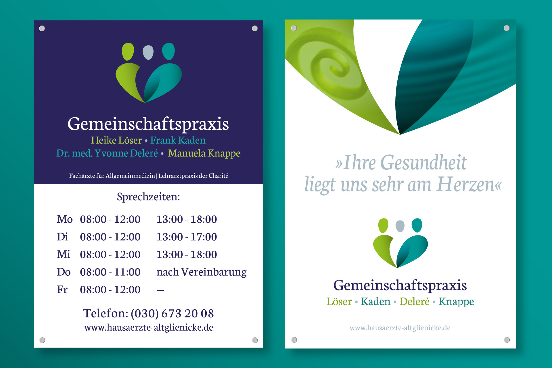 praxis-loeser-kaden-praxisschild Gemeinschaftspraxis Löser Kaden Praxisschilder
