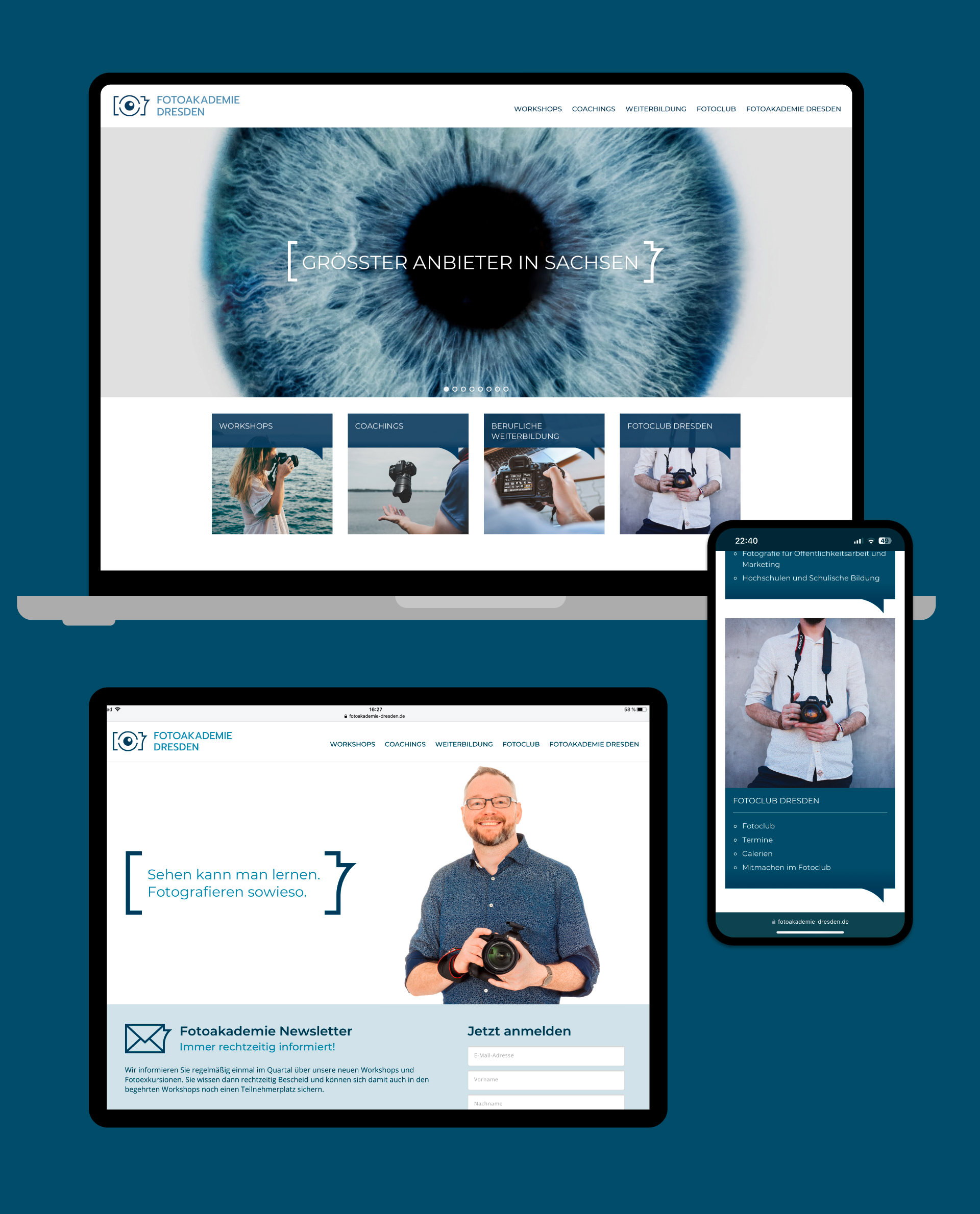 projekt-fad-webdesign fotoakademie dresden Webdesign