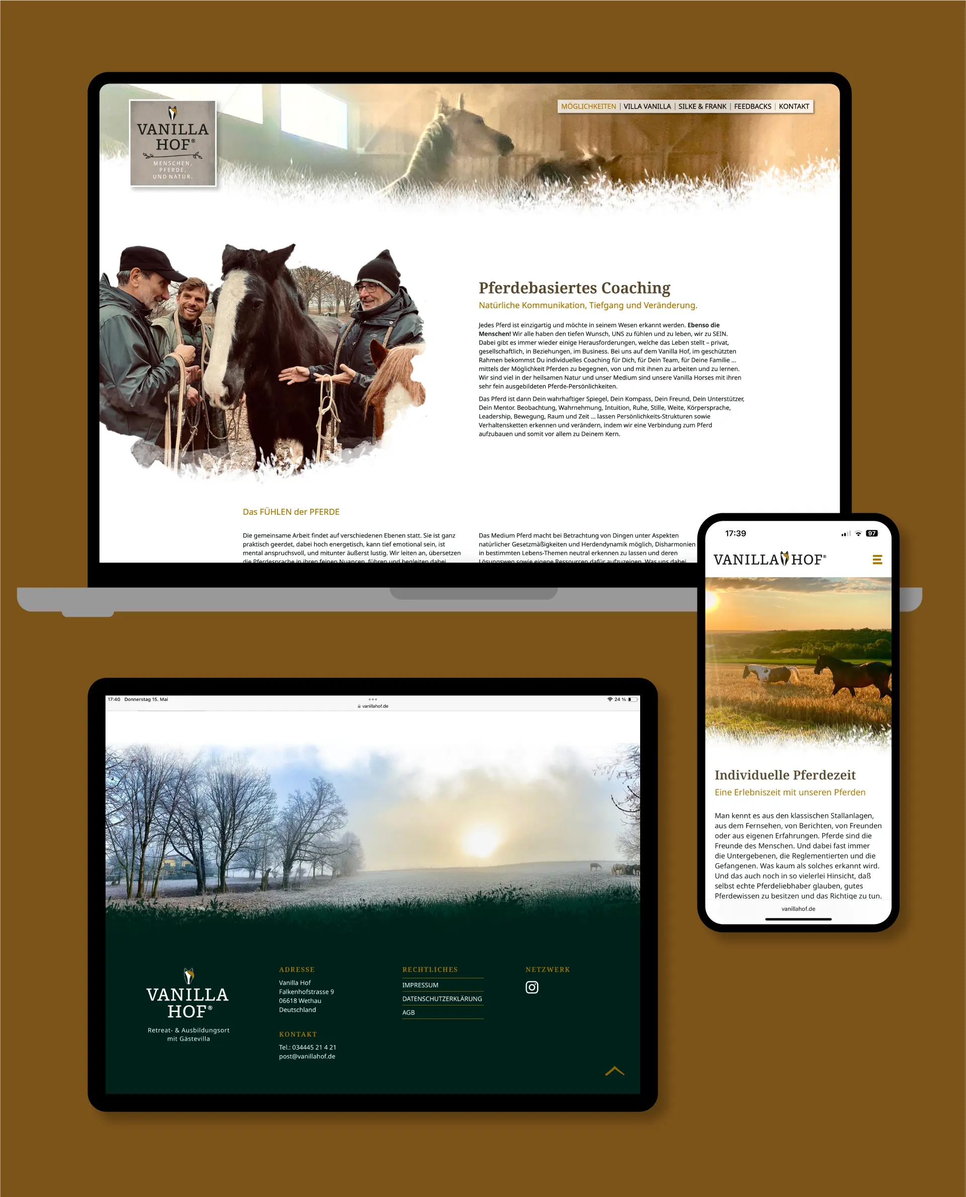 vanillahof webdesign mobil