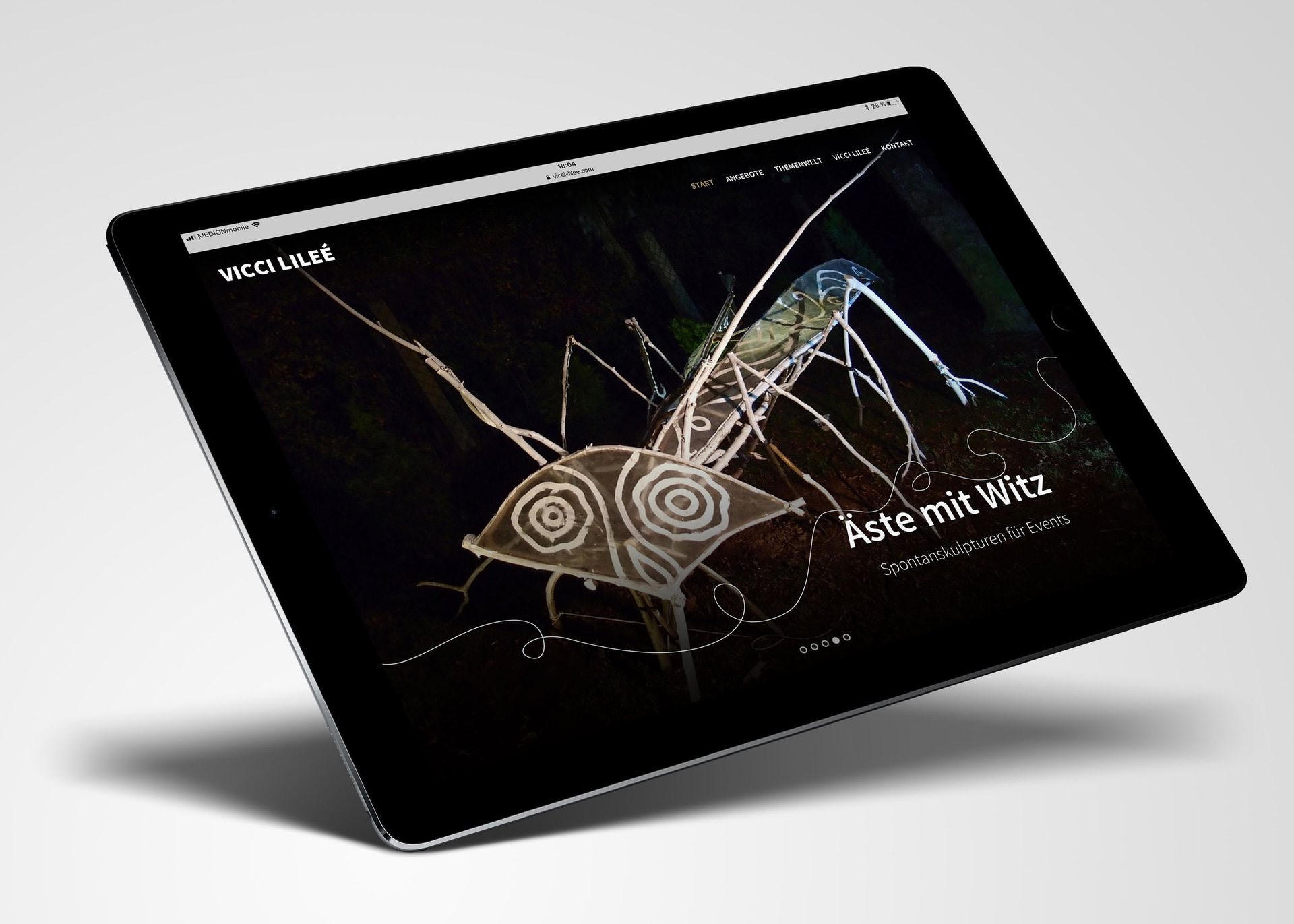 Vicci Lille Leipzig Webdesign iPad